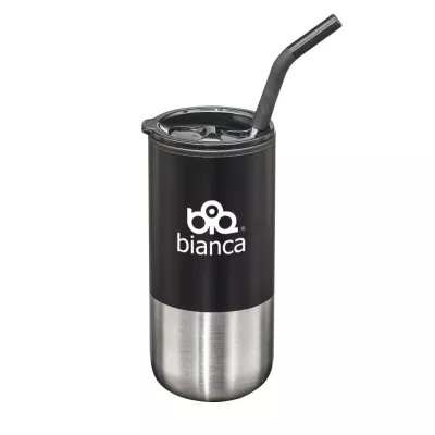 Bondi Double Wall Tumbler w/ Straw -18oz