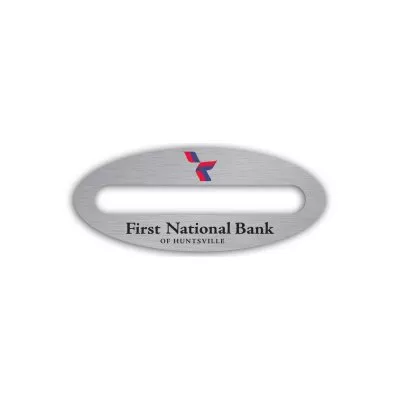 Window Badge - Oval 1.25 X 3.125 in