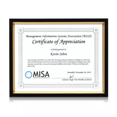 Gilda Certificate Frame