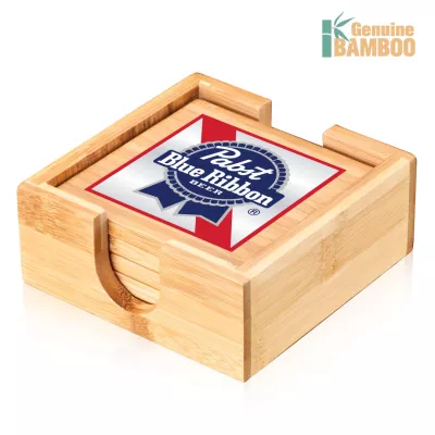 Fairfax Bamboo VividPrint™ Coasters Set - Set of 4