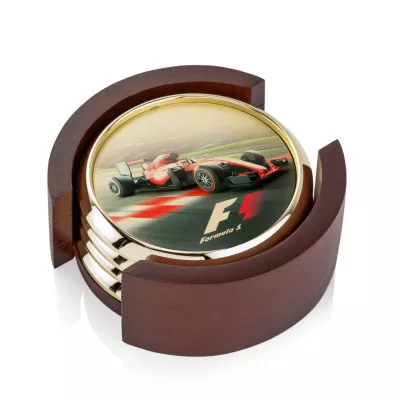 Danville VividPrint™ Coaster on Colfax Base - Set of 4