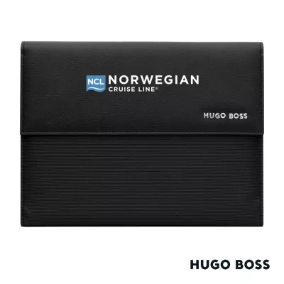Hugo Boss® Pinstripe A5 Folder
