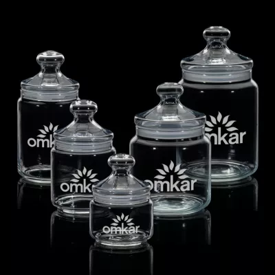 Somerset Jar & Lid - Deep Etch