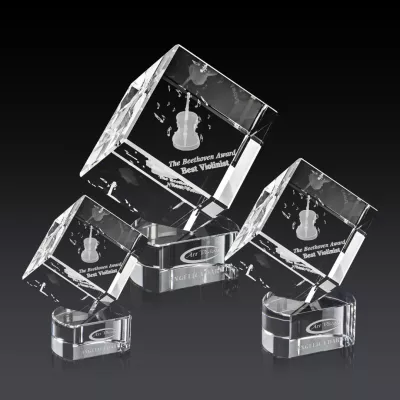 Burrill 3D Award on Paragon Base - Clear