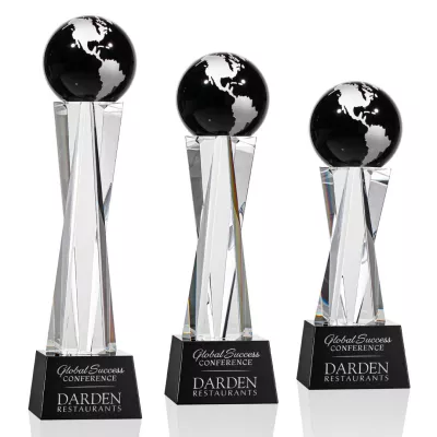 Havant Globe Award - Black/Silver