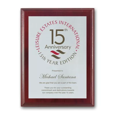 Screenprint Aluminum - Mahogany