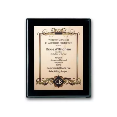 SpectraPrint™ Plaque - Ebony Gold