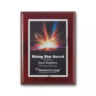 SpectraPrint™ Plaque - Mahogany Silver