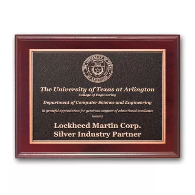 Photocast Plaque - Mahogany