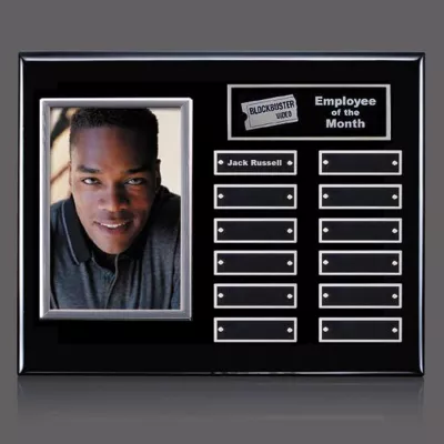 Photo (Vert) P/Plaque - Black/Silver