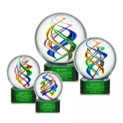 Galileo Award on Paragon Base - Green