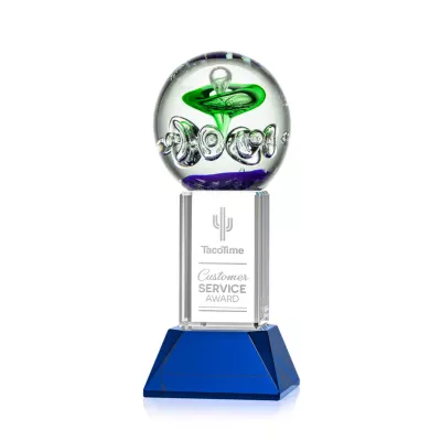 Aquarius Award on Stowe Base - Blue
