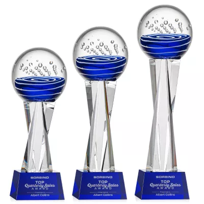 Tranquility Award on Grafton Base - Blue