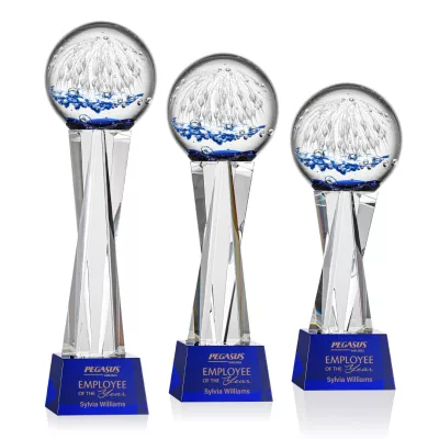 Starburst Award on Grafton Base - Blue