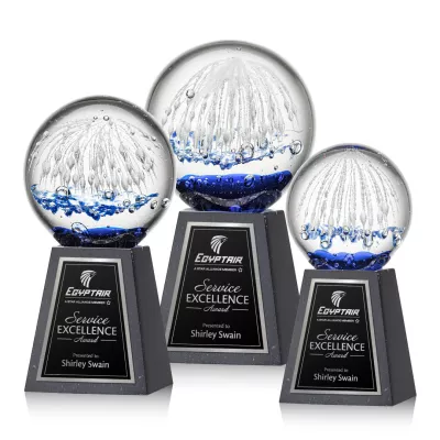 Starburst Award on Tall Marble Base