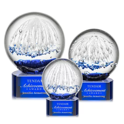 Starburst Award on Paragon Base - Blue