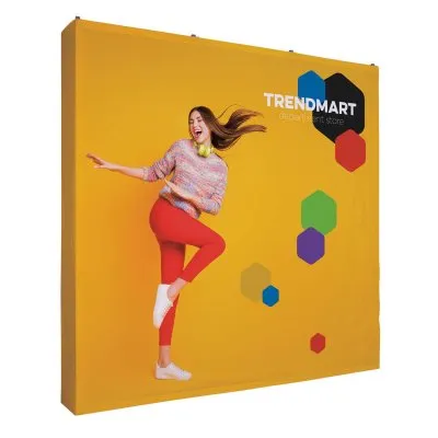 8' Straight Splash Floor Display Wrap Kit (Poly Knit)
