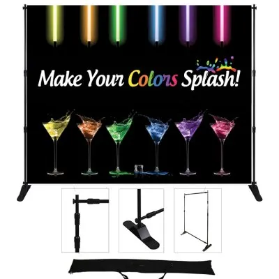 72"W x 96"H Adjustable Display - Standard Poly Fabric
