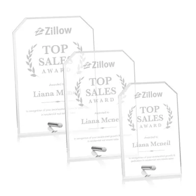 Polaris Clipped Rectangle Award - Silver
