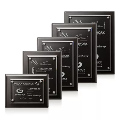Caledon Plaque - Black/Silver