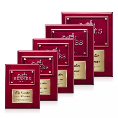 Gossamer Plaque - Rosewood/Gold