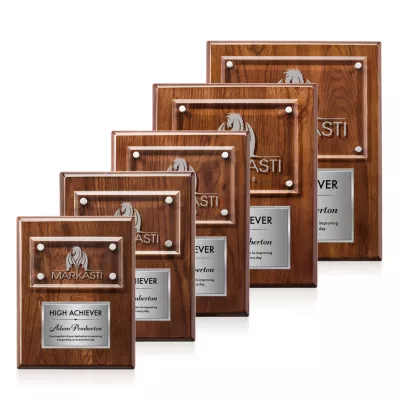 Gossamer Plaque - Walnut/Silver