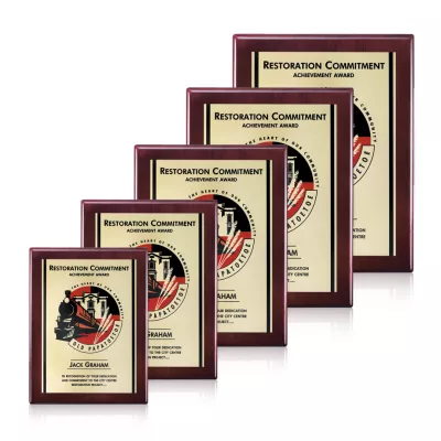 Oakleigh/AstroSub Plaque - Rosewood/Gold