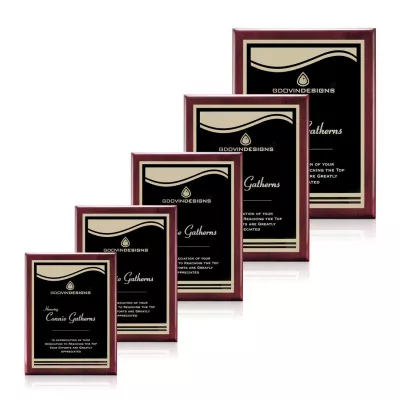 Oakleigh/Marietta Plaque - Rosewood/Black