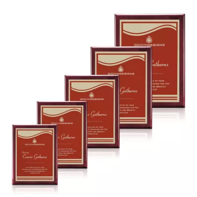 Oakleigh/Marietta Plaque - Rosewood/Red