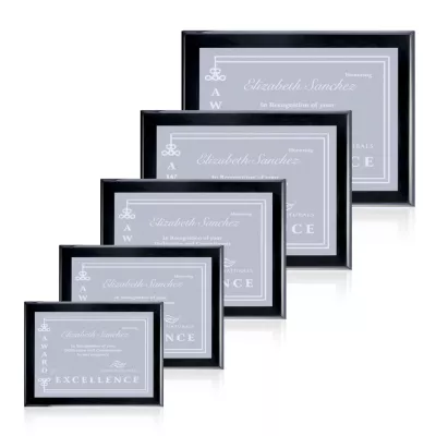 Oakleigh/Warden Plaque - Black Finish