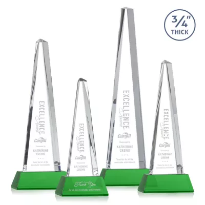 Majestic Tower Award on Newhaven Base - Green