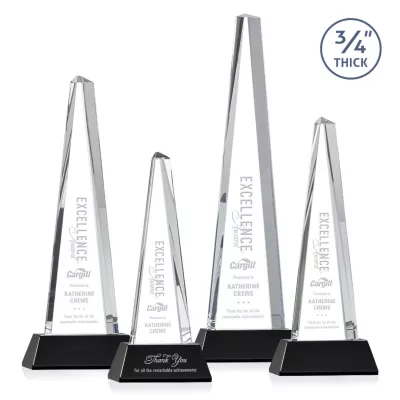 Majestic Tower Award on Newhaven Base - Black