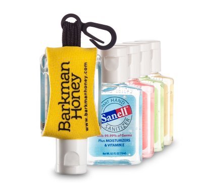.5oz Hand Sanitizer with Sanell Label and Custom Leash