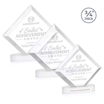 Belaire Award on Alberton Base - White