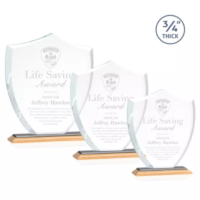 Scudo Shield Award - Bamboo/Black