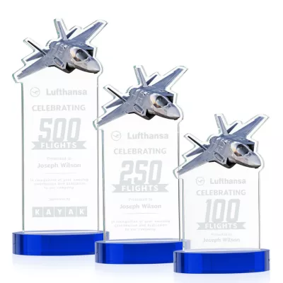 Top Gun Award on Alberton Base - Blue