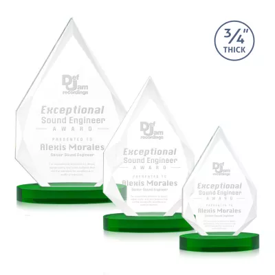 Hawthorne Award on Alberton Base - Green