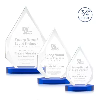 Hawthorne Award on Alberton Base - Blue