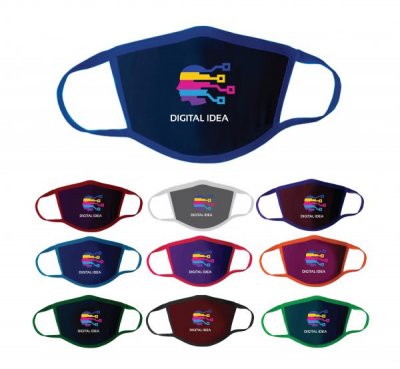 2-Ply Full Color Polyester Face Mask Cover