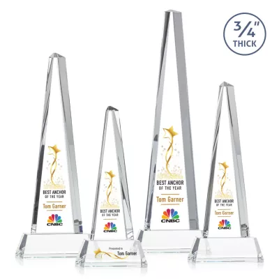 Majestic Tower VividPrint™ Award on Newhaven Base - Clear