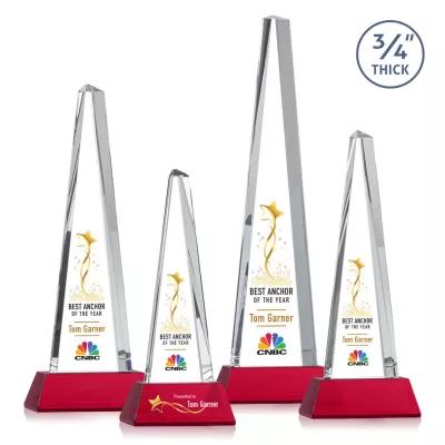 Majestic Tower VividPrint™ Award on Newhaven - Red