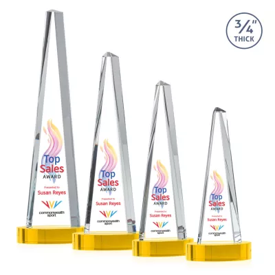 Majestic Tower VividPrint™ Award on Alberton Base - Gold