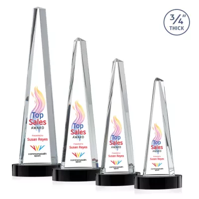 Majestic Tower VividPrint™ Award on Alberton Base - Black