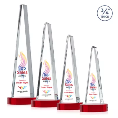 Majestic Tower VividPrint™ Award on Alberton Base - Red