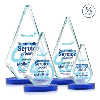 Windsor VividPrint™ Award on Alberton Base - Blue