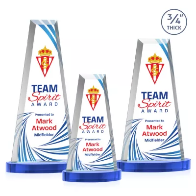 Imperial VividPrint™ Award on Alberton Base - Sky Blue