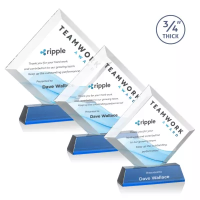 Belaire VividPrint™ Award on Newhaven Base - Sky Blue