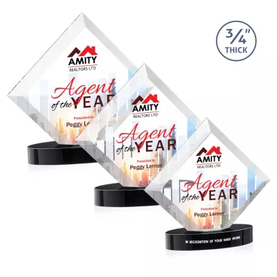 Belaire VividPrint™ Award on Alberton Base - Black