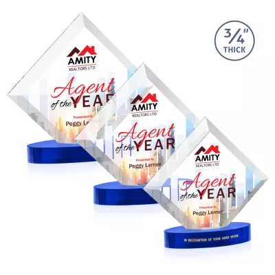 Belaire VividPrint™ Award on Alberton Base - Blue