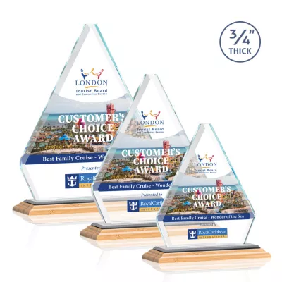 Fyreside VividPrint™ Award - Bamboo/Black